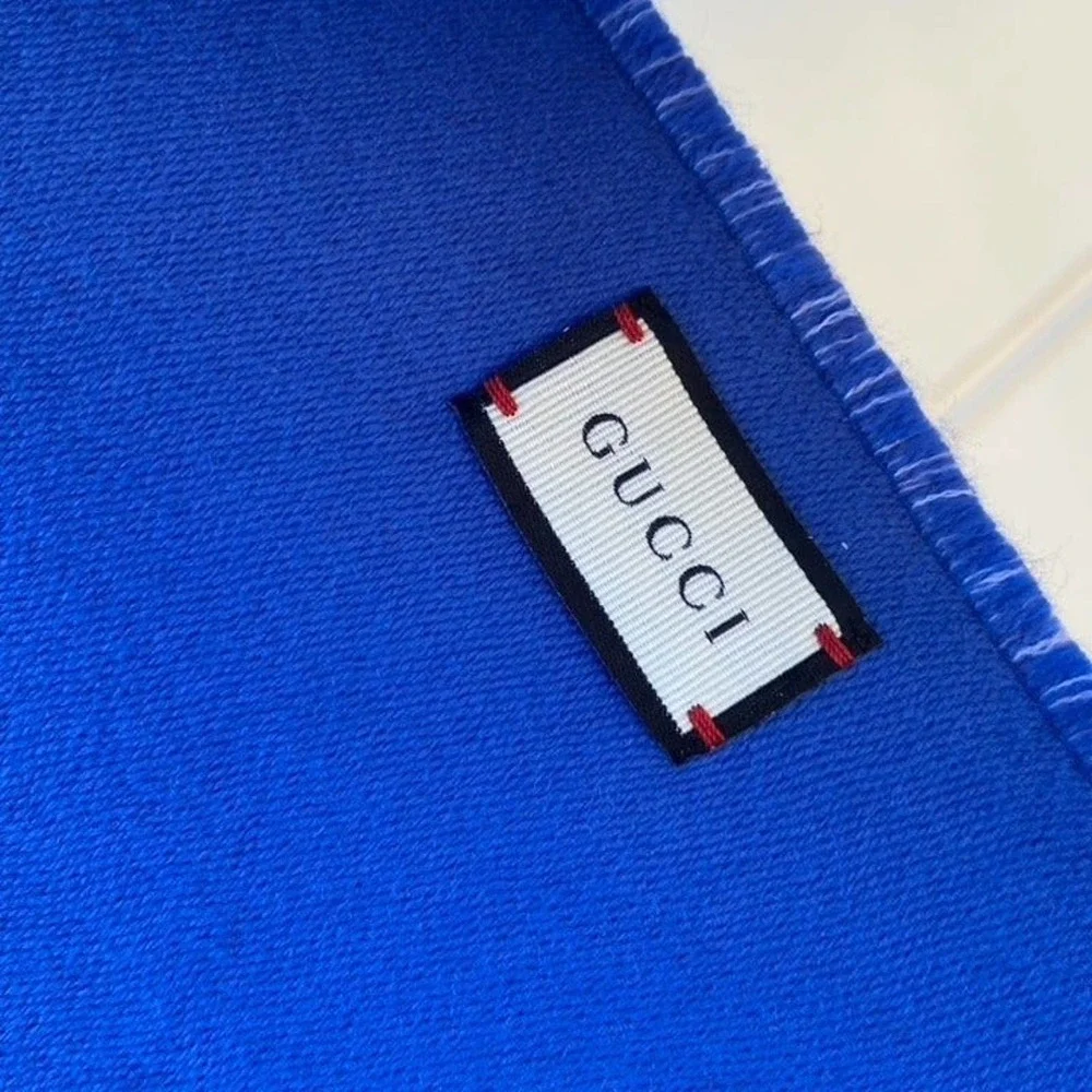 🆕⭐️GUCCI🌟 NEW LTD ED. Sig. Heron Logo Wool Scarf UNISEX (2019) | New w. tags!